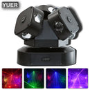 GobekUsa 12X10W 3-Head Moving Head Light with RGG Laser - Perfect for Events!