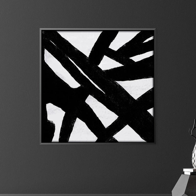 Black Abstracted Canvas