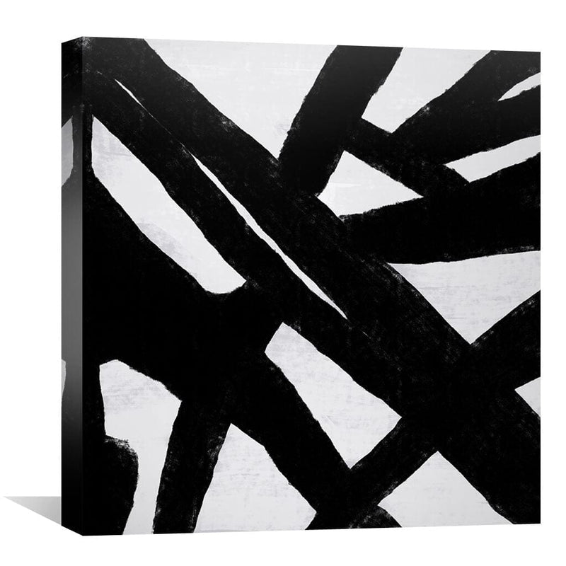 Black Abstracted Canvas