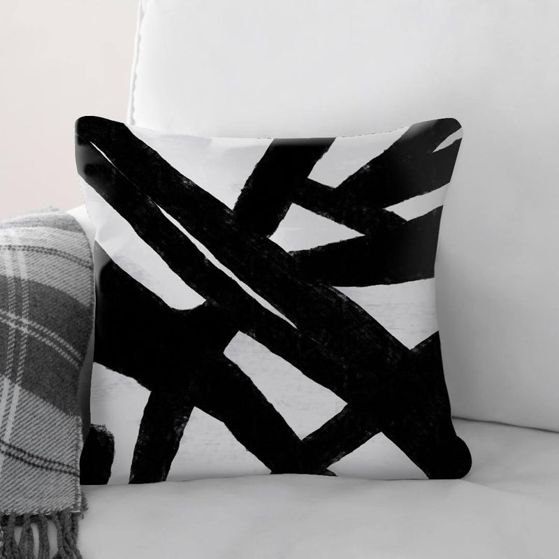 Black Abstracted Cushion