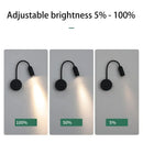 GobekUsa Adjustable Angle Dimmable LED Spotlight Wall Lamp Night Light