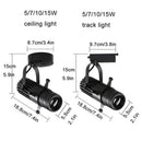 GobekUsa Adjustable Aperture LED Spotlight 5/7/10/15W - Ideal for Bar, Shop & Commercial Use