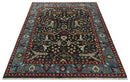 Charcoal Blue Hand Knotted Oushak Area Rug - Traditional Wool by The Rug Decor