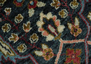 Charcoal Blue Hand Knotted Oushak Area Rug - Traditional Wool by The Rug Decor