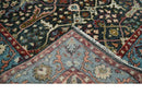 Charcoal Blue Hand Knotted Oushak Area Rug - Traditional Wool by The Rug Decor