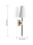 GobekUsa Copper Cloth LED Wall Lamp for Bedroom Reading Light & Decor