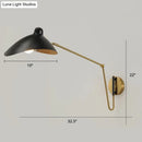 GobekUsa Duckbill Reading Light Metal Sconce - Adjustable Joint, Perfect for Single Bedroom