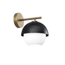 GobekUsa Black Metal Arm Glass Ball Designer Wall Lamp Luxury Fixture