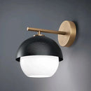 GobekUsa Black Metal Arm Glass Ball Designer Wall Lamp Luxury Fixture