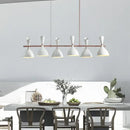 GobekUsa Nordic LED Multiple Head Chandelier - Black/White Iron Art - Living Room/Bedroom/Kitchen/Hotel