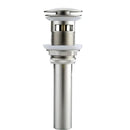 Black and chrome brushed nickel faucet sink drain – bathroom stopper by Decorbites