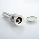 Black and chrome brushed nickel faucet sink drain – bathroom stopper by Decorbites