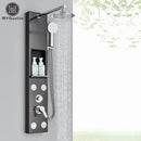 GobekUsa Rainfall Shower Panel with Storage Rack and Massage Jets