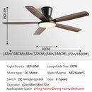 GobekUsa 72" DC Ceiling Fan Light Remote Control Strong Winds Living Room Mute Chandelier