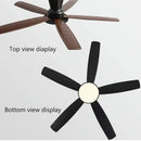 GobekUsa 72" DC Ceiling Fan Light Remote Control Strong Winds Living Room Mute Chandelier