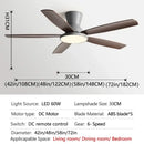 GobekUsa 72" DC Ceiling Fan Light Remote Control Strong Winds Living Room Mute Chandelier