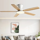 GobekUsa 72" DC Ceiling Fan Light Remote Control Strong Winds Living Room Mute Chandelier
