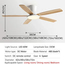 GobekUsa 72" DC Ceiling Fan Light Remote Control Strong Winds Living Room Mute Chandelier