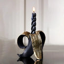 GobekUsa Golden Banana Candlestick Holder for Wedding Centerpieces and Home Decoration