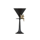 GobekUsa Bronze Flower Vase: Metal Handicrafts Geometric Art Home Decor Bottle