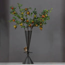 GobekUsa Bronze Flower Vase: Metal Handicrafts Geometric Art Home Decor Bottle