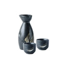 GobekUsa Ceramic Sake Liquor Dispenser Set - Yellow Wine Cup & Small Glass