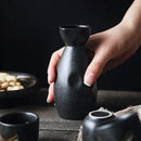 GobekUsa Ceramic Sake Liquor Dispenser Set - Yellow Wine Cup & Small Glass