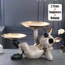 GobekUsa Bulldog Animal Figurine: Cool Dog Statue for Stylish Home Decor