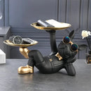 GobekUsa Bulldog Animal Figurine: Cool Dog Statue for Stylish Home Decor