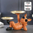 GobekUsa Bulldog Animal Figurine: Cool Dog Statue for Stylish Home Decor