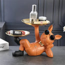 GobekUsa Bulldog Animal Figurine: Cool Dog Statue for Stylish Home Decor