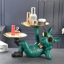 GobekUsa Bulldog Animal Figurine: Cool Dog Statue for Stylish Home Decor