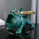 GobekUsa Bulldog Figurine Storage Box Resin Craft Home Decor Sculpture Ornament
