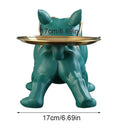 GobekUsa Bulldog Figurine Storage Box Resin Craft Home Decor Sculpture Ornament