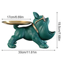 GobekUsa Bulldog Figurine Storage Box Resin Craft Home Decor Sculpture Ornament
