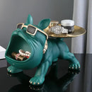 GobekUsa Bulldog Figurine Storage Box Resin Craft Home Decor Sculpture Ornament