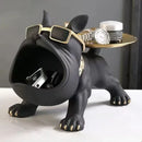 GobekUsa Bulldog Figurine Storage Box Resin Craft Home Decor Sculpture Ornament