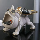 GobekUsa Bulldog Figurine Storage Box Resin Craft Home Decor Sculpture Ornament