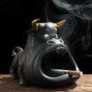 GobekUsa Cartoon Cow Ceramic Ashtray Home Decoration Gift for Boyfriend