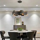 GobekUsa Black Scandinavian Style Ceiling Chandelier LED Lustres for Living Room Bedroom