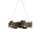 GobekUsa Black Scandinavian Style Ceiling Chandelier LED Lustres for Living Room Bedroom