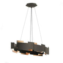 GobekUsa Black Scandinavian Style Ceiling Chandelier LED Lustres for Living Room Bedroom