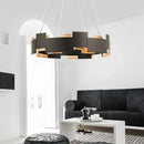 GobekUsa Black Scandinavian Style Ceiling Chandelier LED Lustres for Living Room Bedroom