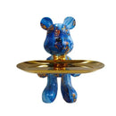 GobekUsa Graffiti Bear Figurine Home Decor Sculpture Shelf Statue Table Gift