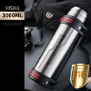 GobekUsa Insulated Stainless Steel Water Bottle Large Capacity Flask Outdoor Travel Cup
