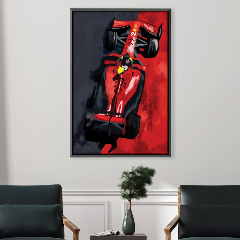 Black and Red Racer Canvas