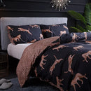 GobekUsa Leopard Print Duvet Set for Double/Queen/King Size Beds