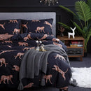 GobekUsa Leopard Print Duvet Set for Double/Queen/King Size Beds