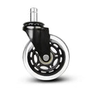 GobekUsa 3 Inch Rotatable Heavy Duty Soft Safety Office Chair Caster Roller