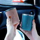 Black and silver 300ml stainless steel vacuum flask kitchen travel cup by Decorbites